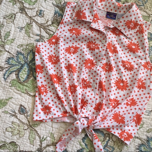 Vintage 90s floral print crop top - Picture 3 of 4